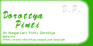 dorottya pinti business card